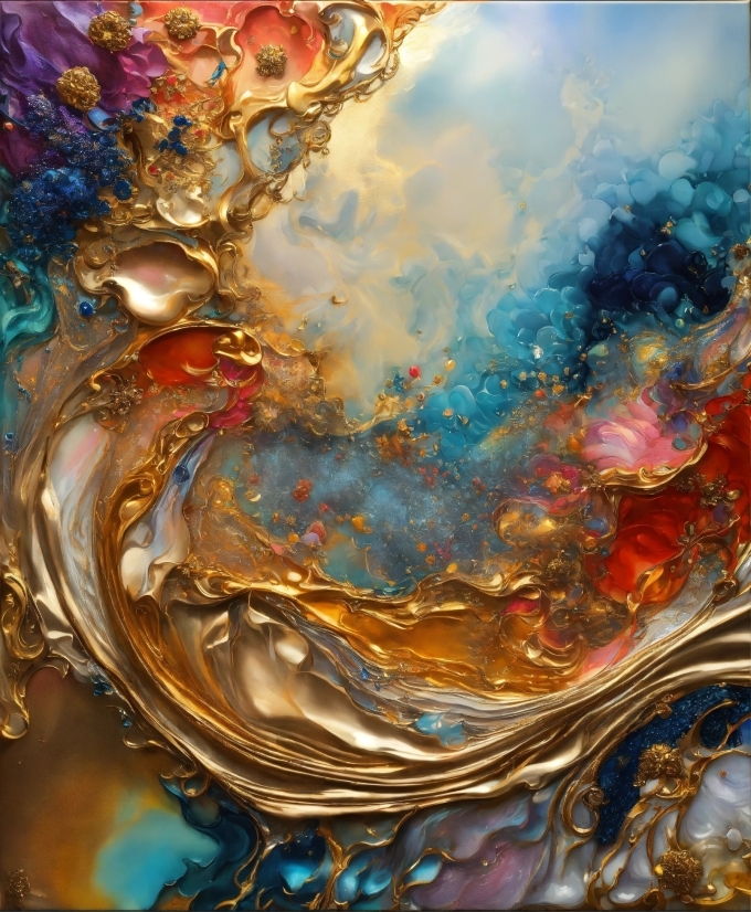 3d Video Background, Liquid, Organism, Art, Paint, Painting