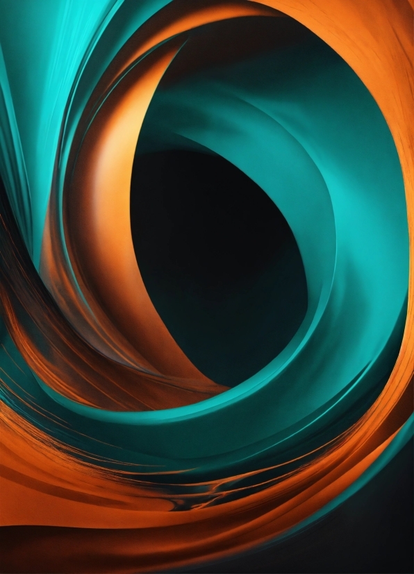 4k Stock Footage, Azure, Orange, Aqua, Circle, Tints And Shades