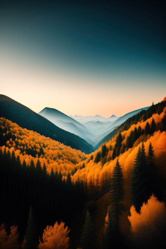 Ai Art Generator Selfie Free, Mountain, Landscape, Sky, Sunset, Range
