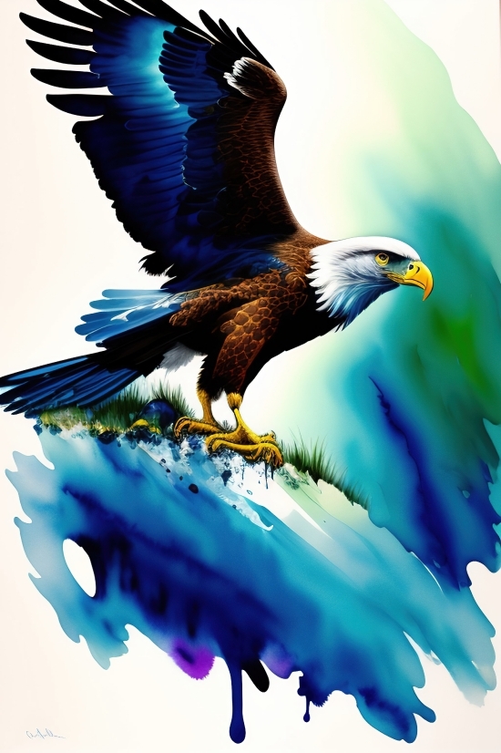 Ai Art Web, Random Ai Image Generator, Bald Eagle, Eagle, Bird, Beak