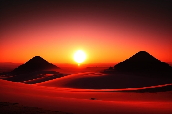 Ai Nsfw Generator Free, Ai Nsfw Art Generator Free, Desert, Sun, Sunset, Tract