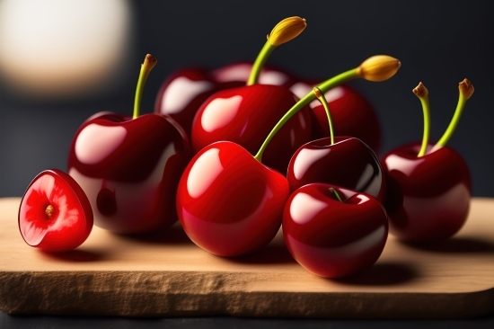 Ai Online Image Generator, Free To Use Ai Image Generator, Fruit, Cherry, Confectionery, Berry