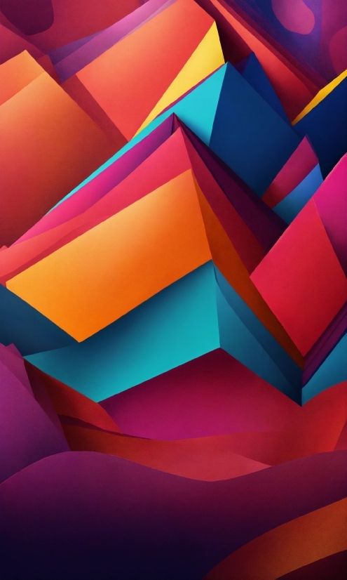 Alamy Stock Video, Colorfulness, Triangle, Purple, Orange, Pink