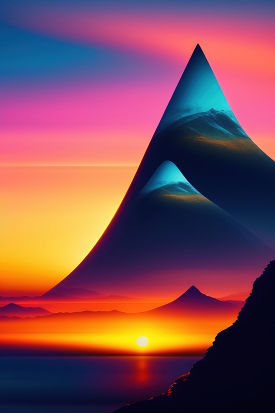 An Ai Generated Artwork Won, An Ai Generated Artwork Won, Pyramid, Sun, Sky, Design