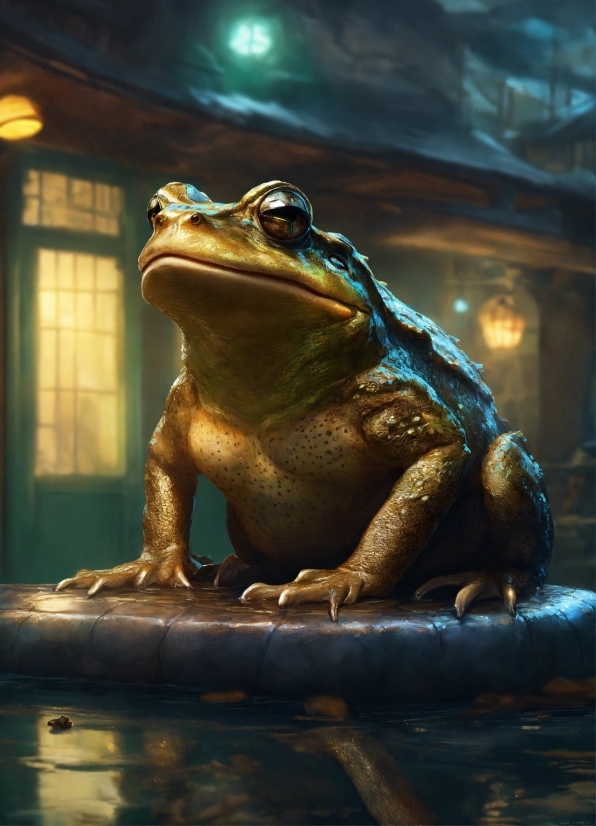 Animated Worship Backgrounds, Bullfrog, Frog, Amphibian, Eye, Wildlife