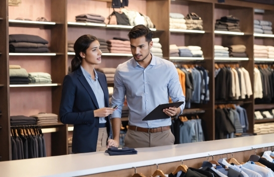 Archive Footage Library, Dress Shirt, Sleeve, Shelf, Customer, Collar