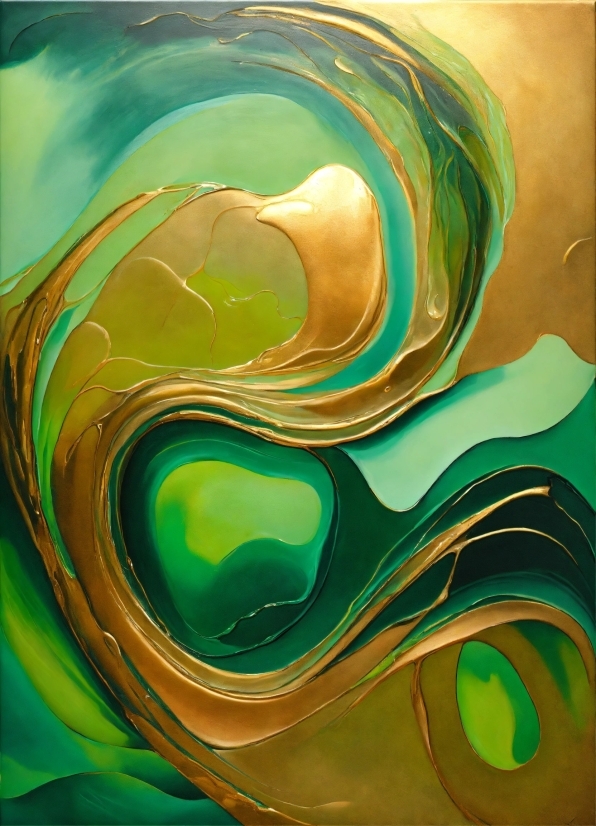 Art Paint, Liquid, Green, Paint, Fluid, Organism