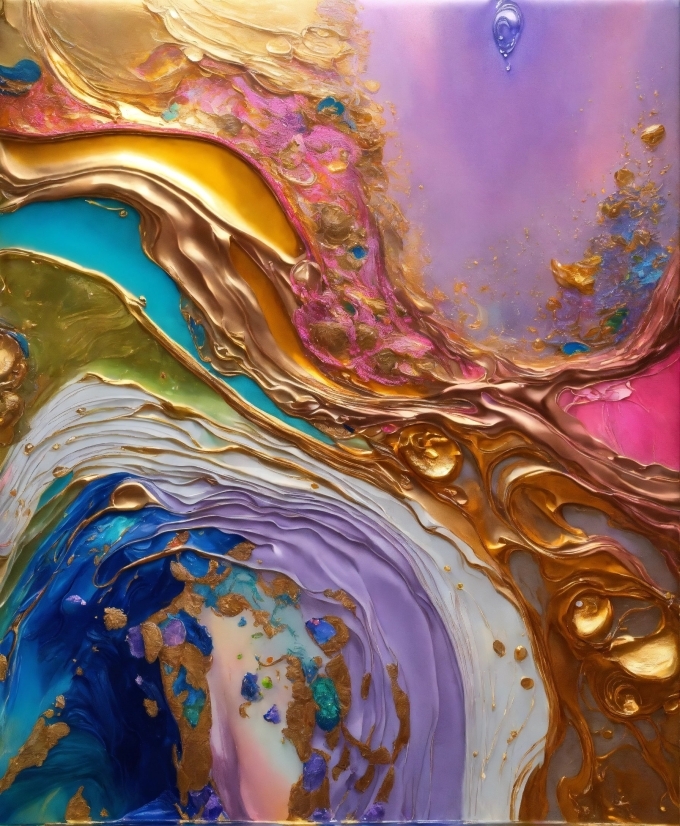 Art Paint, Purple, Fluid, Paint, Art, Liquid