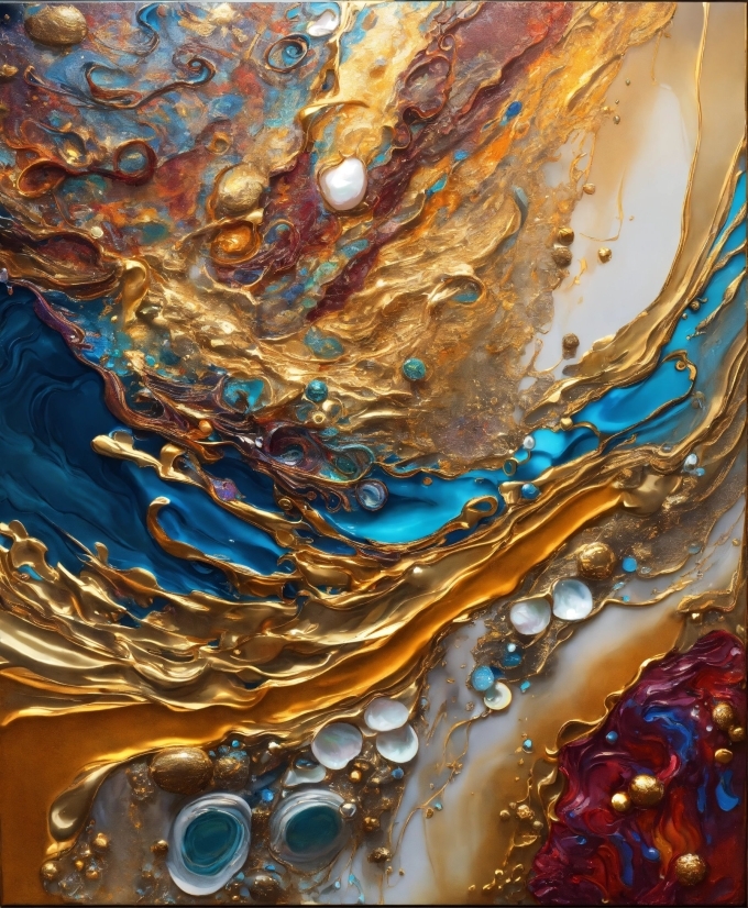 Artgrid Stock, Liquid, Paint, Fluid, Amber, Art