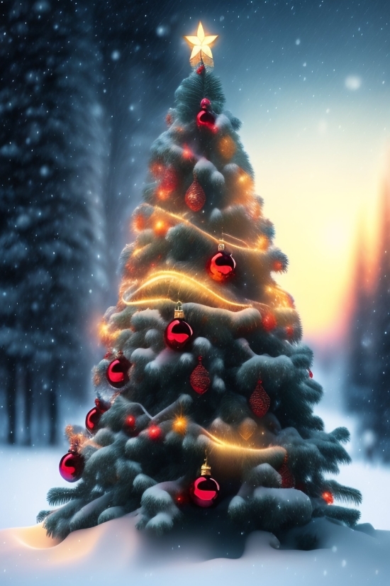 Backgrounds For Powerpoint Presentation, Decoration, Holiday, Tree, Fir, Celebration