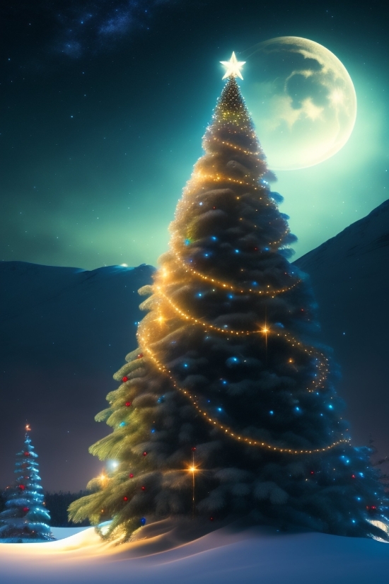 Backgrounds For Powerpoint Presentations, Decoration, Fir, Holiday, Tree, Winter