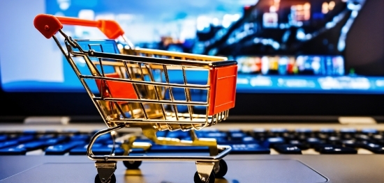 Best Free Stock Footage, Shopping Cart, Blue, Motor Vehicle, Laptop, Electric Blue