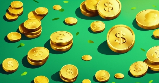 Business Stock Video, Green, Yellow, Coin, Money, Currency