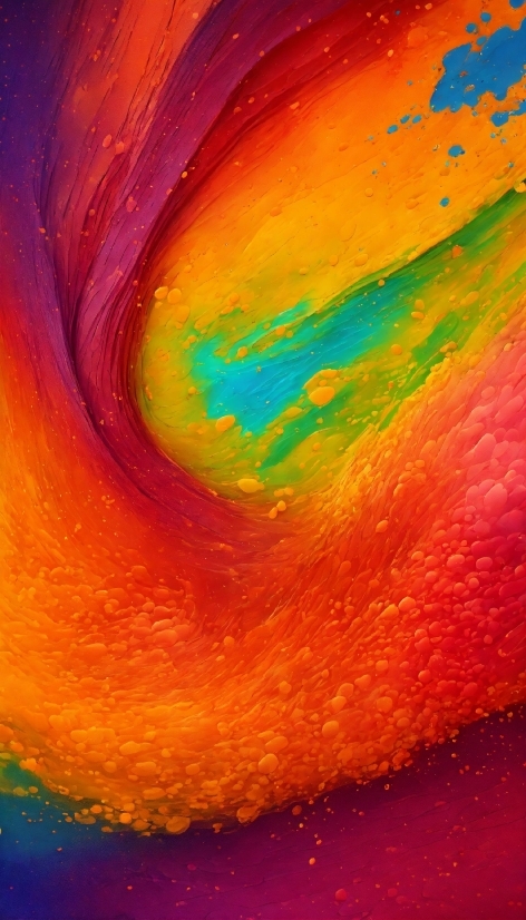 Colorfulness, Art Paint, Paint, Orange, Art, Painting