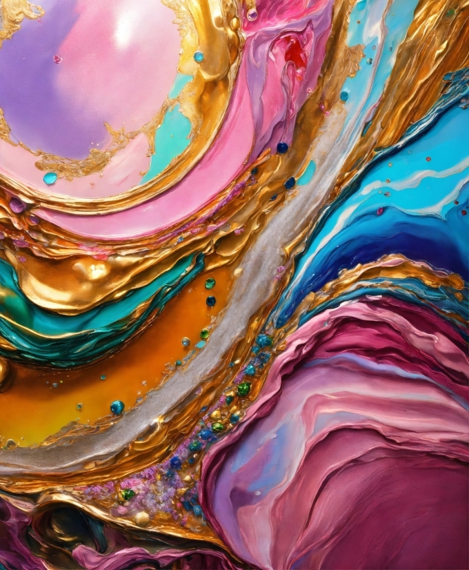 Colorfulness, Liquid, Textile, Body Of Water, Paint, Pink