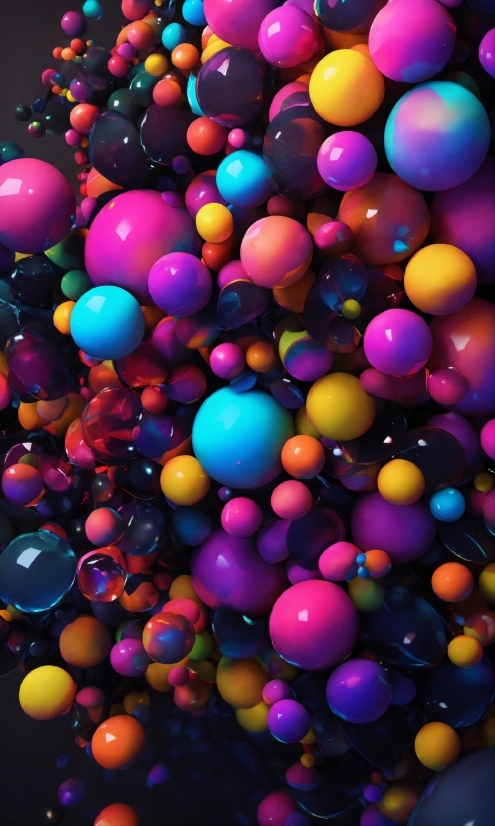 Computer Stock Video, Colorfulness, Balloon, Art, Material Property, Ball