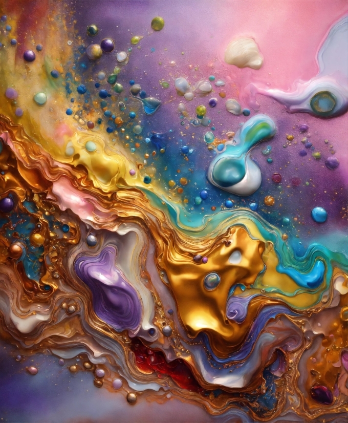 Copyright Free Background For Youtube, Liquid, Fluid, Purple, Organism, Art