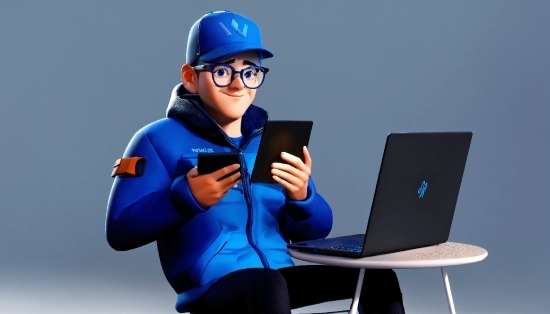 Copyright Free Video Clips, Glasses, Computer, Laptop, Smile, Helmet