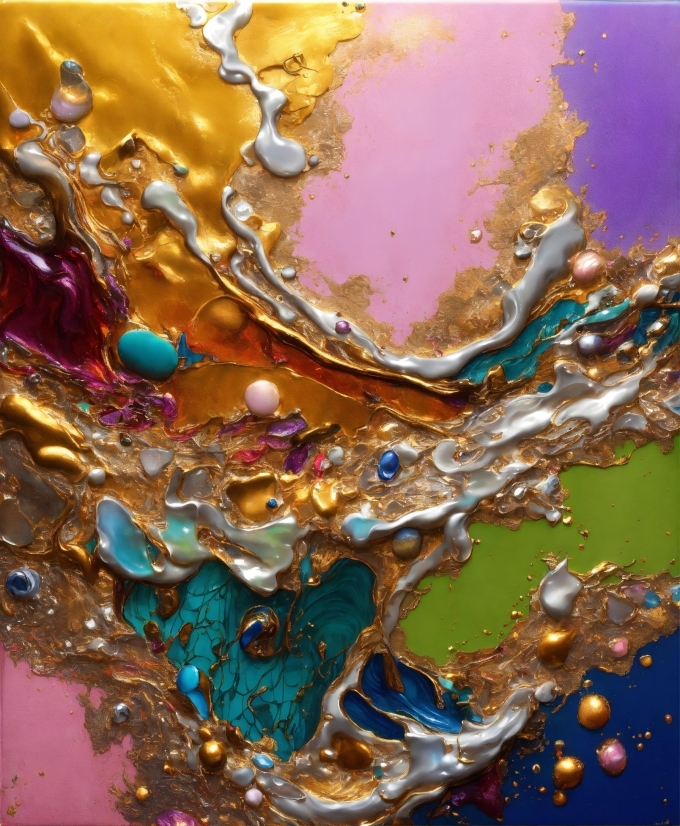 Copyright Free Video Footage, Liquid, Fluid, Organism, Yellow, Art