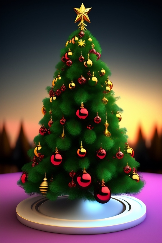 Decoration, Holiday, Winter, Tree, Star, Year