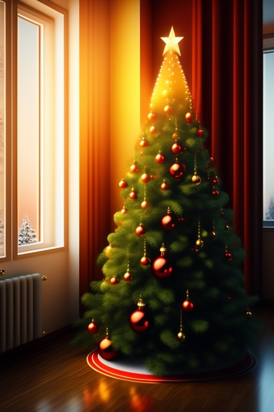 Digital Video Backgrounds, Decoration, Tree, Holiday, Celebration, Winter