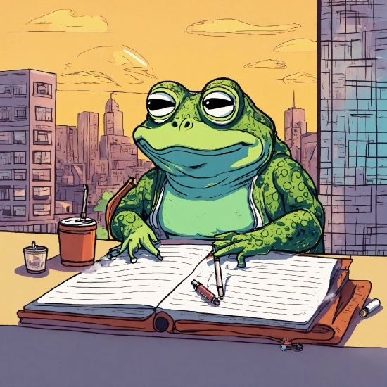 Fast Moving Background, Cartoon, Frog, True Frog, Art, Toad