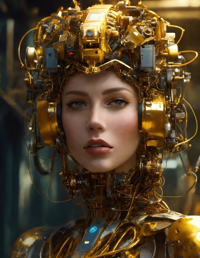 Footage Crate, Automaton, Fashion, Make, Portrait, Face