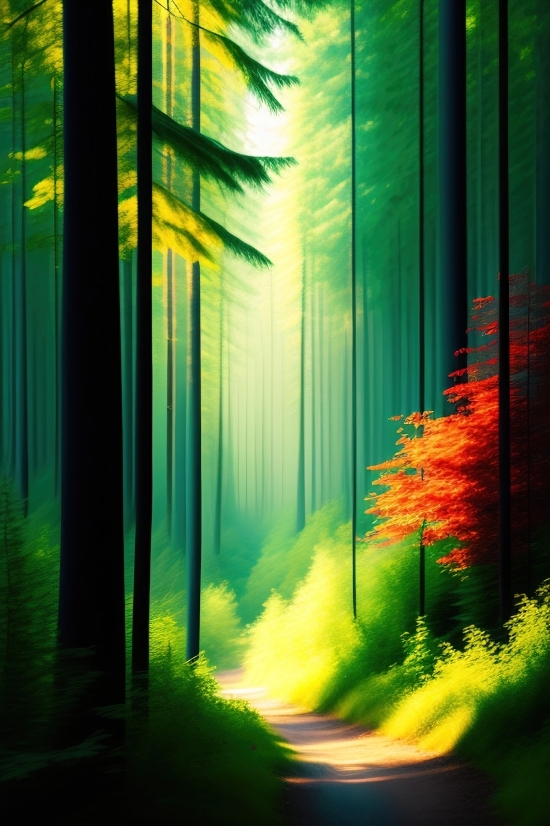 Free Ai Art From Photo, Deep Fake Photo Generator, Alley, Art, Forest, Pattern