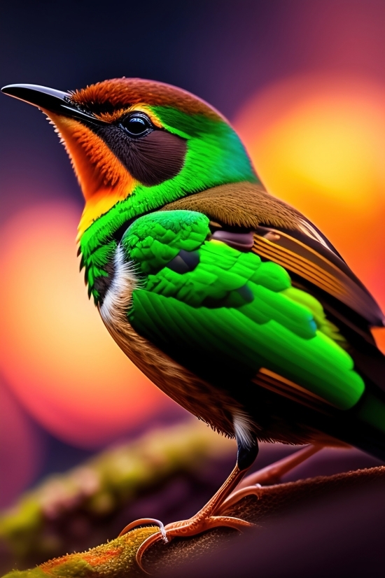 Free Ai Art Generator No Credits, Logo Creator Online Ai, Bee Eater, Bird, Hummingbird, Wildlife