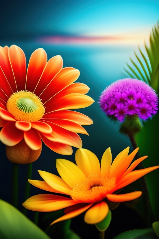 Free Ai Graphic Generator, Image To Ai Art, Flower, Daisy, Floral, Petal