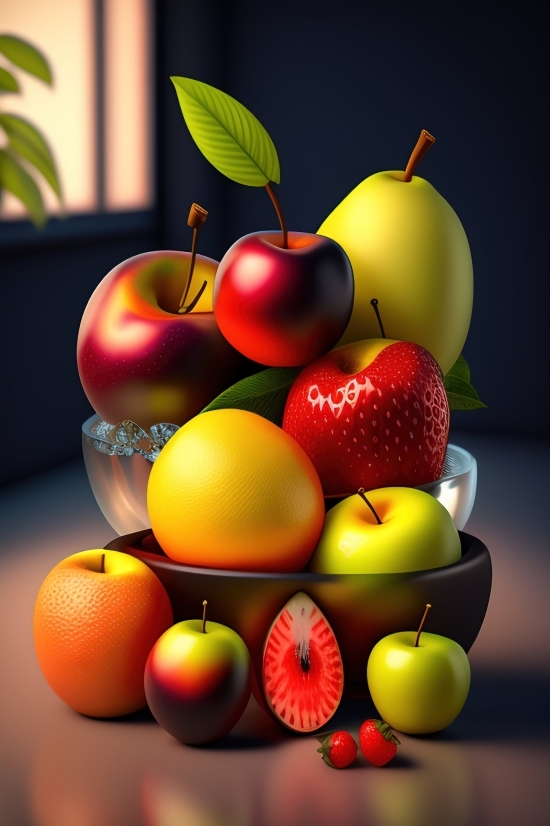 Free Ai Graphics Generator, Ai And Art, Fruit, Apple, Food, Diet