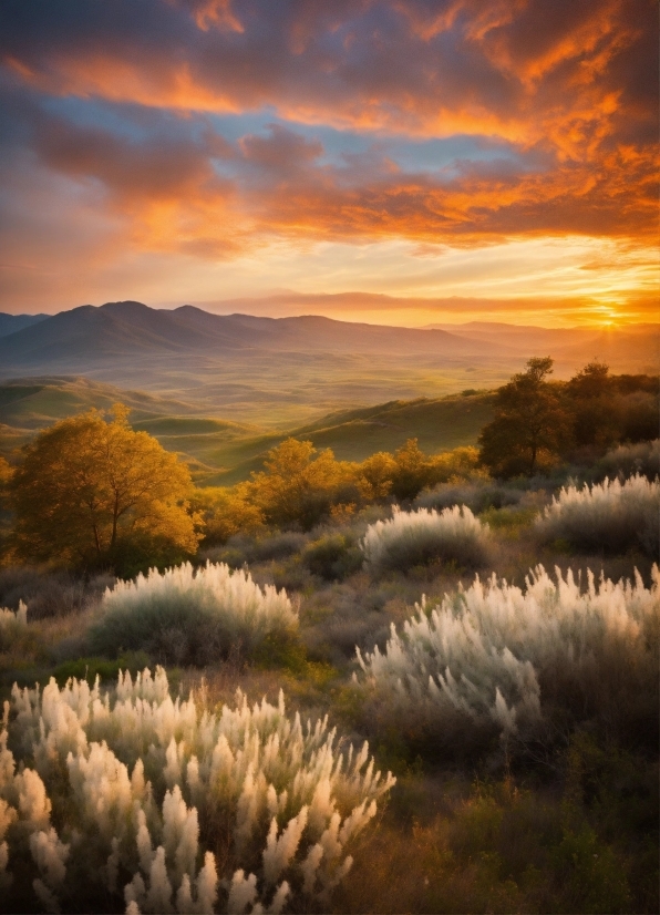 Free Background Loops Hd, Sky, Landscape, Sun, Sunset, Field