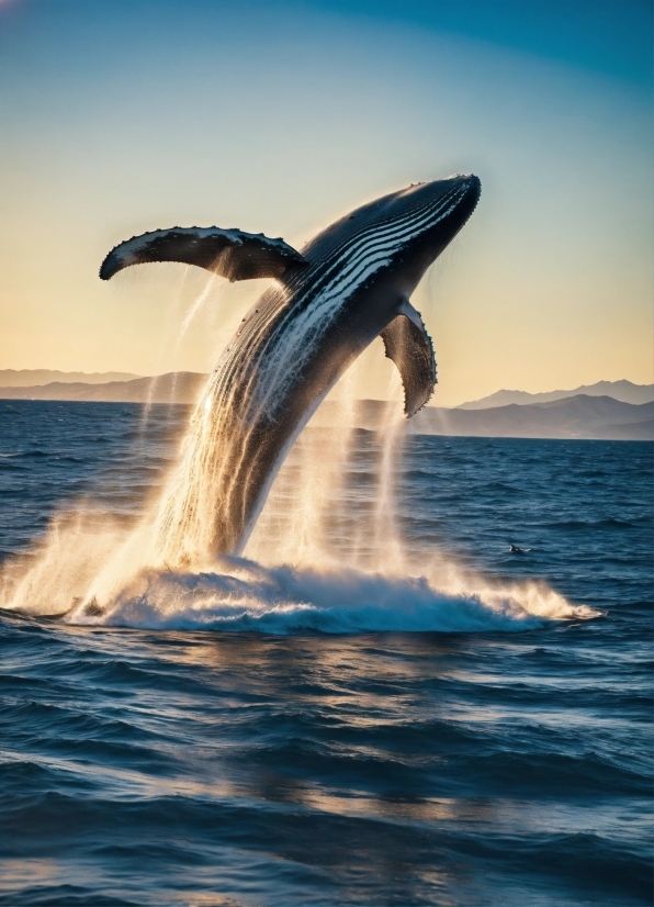 Free Clips For Powerpoint Presentations, Sea, Ocean, Body Of Water, Baleen Whale, Water