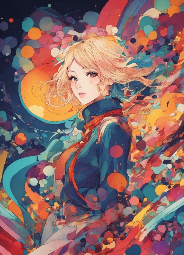 Free Hd Loops, Cartoon, Azure, Orange, Painting, Art