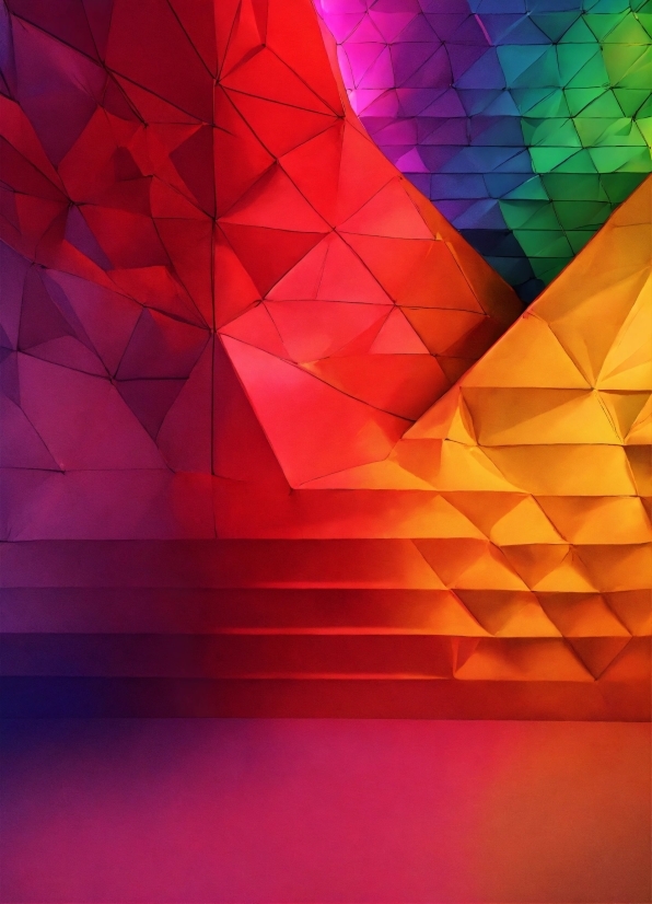 Free Hd Video Backgrounds For Download, Colorfulness, Orange, Triangle, Rectangle, Pink