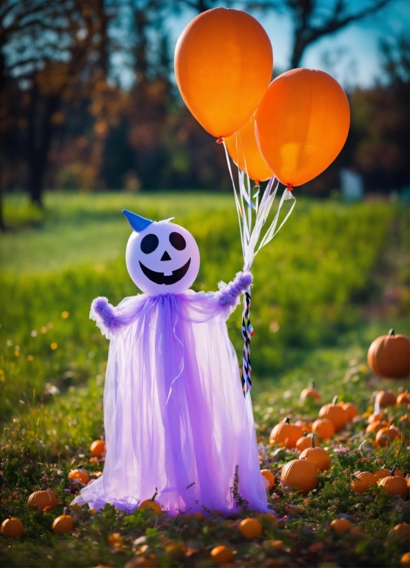 Free High Quality Stock Footage, Balloon, Pumpkin, Fun, Happy, Flower