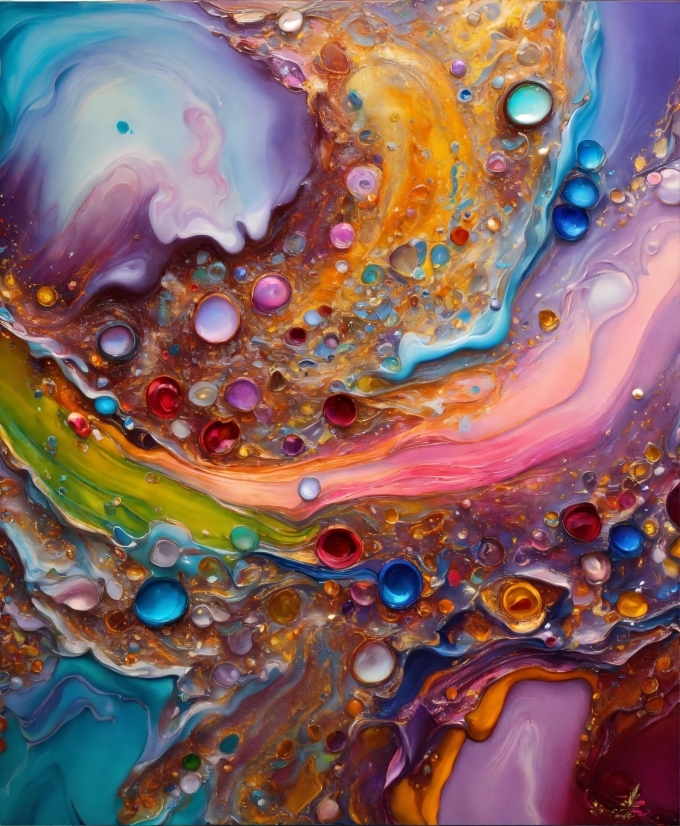 Free High Quality Stock Videos, Liquid, Art Paint, Fluid, Organism, Art