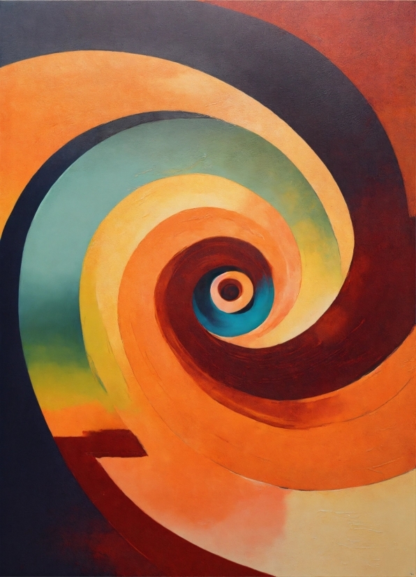 Free Multimedia Backgrounds, Eye, Orange, Art, Painting, Spiral