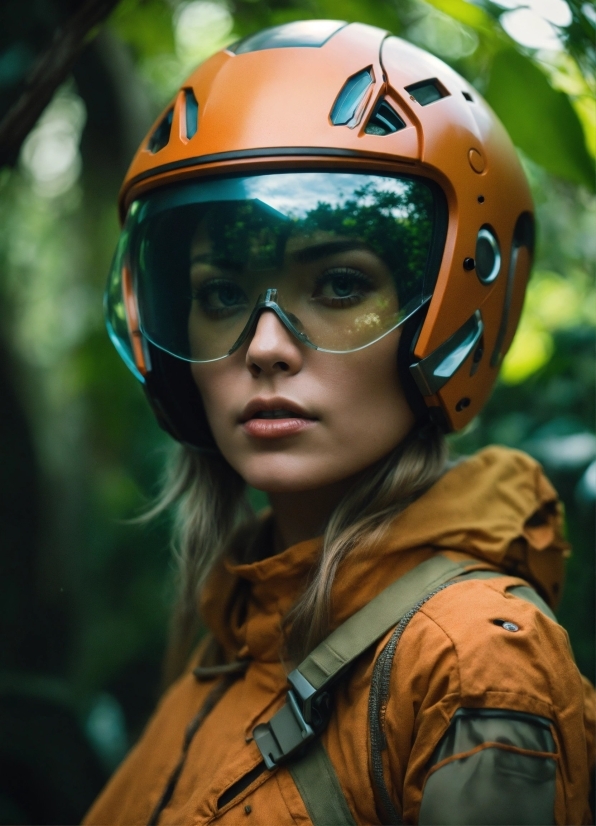 Free Nature Stock Video Footage, Goggles, Helmet, Crash Helmet, Portrait, Smile