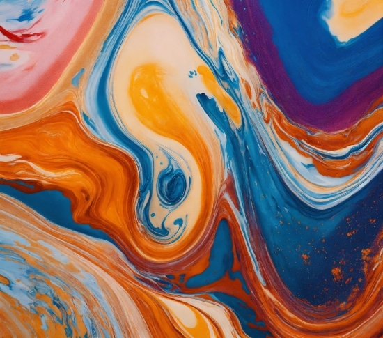 Free Powerpoint Animated Backgrounds, Liquid, Art Paint, Paint, Azure, Orange