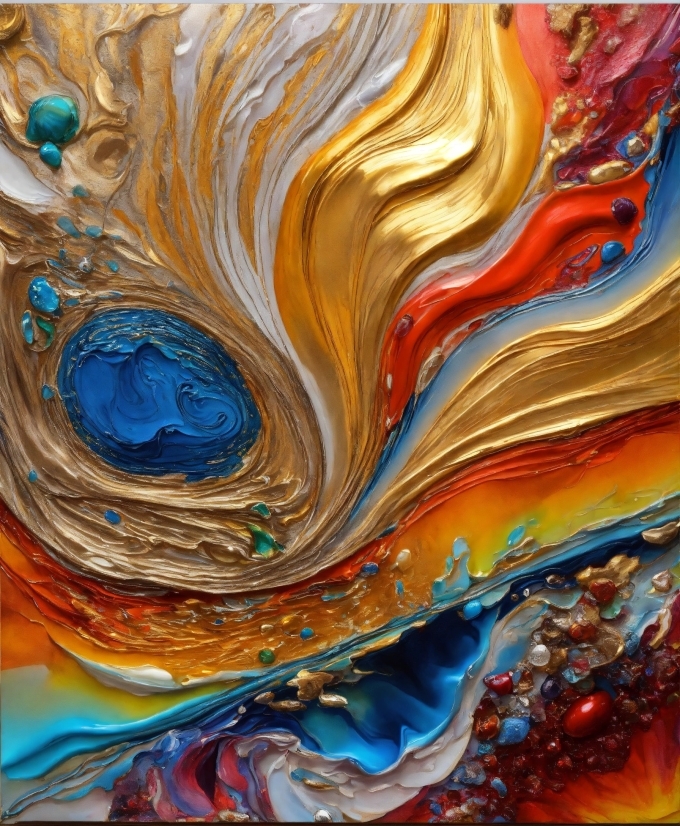 Free Royalty Stock Footage, Liquid, Art Paint, Paint, Fluid, Body Of Water