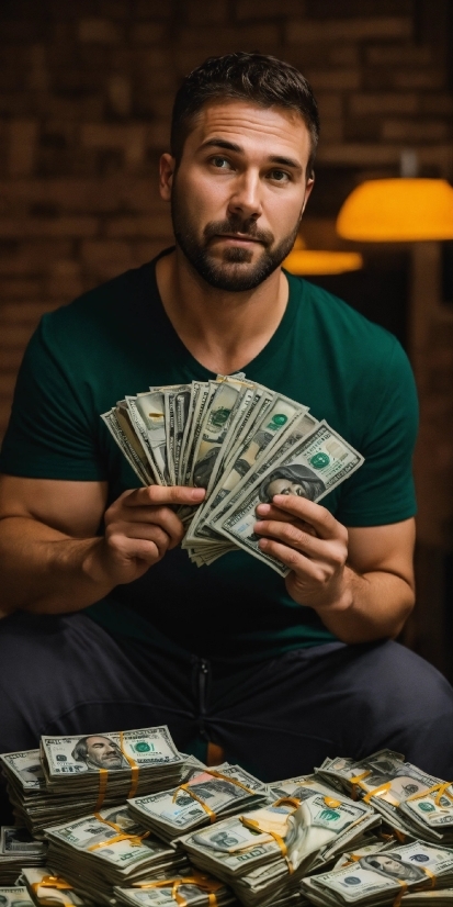 Free To Use Stock Footage, Human, Publication, Beard, Tshirt, Cash