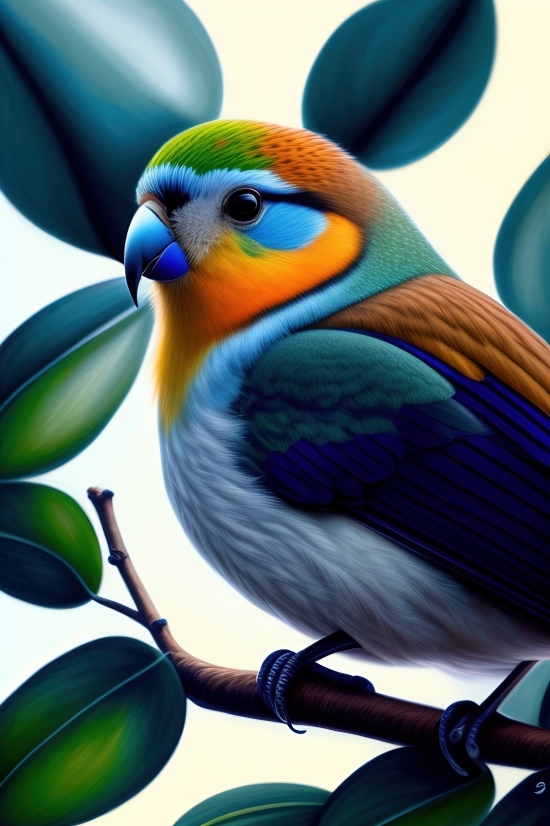 Free Upscale Image Ai, Ai Graphic Design App Download, Bird, Beak, Wildlife, Parrot