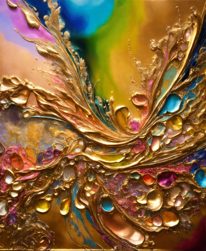 Free Video Footage Download, Natural Material, Gold, Liquid, Art, Magenta