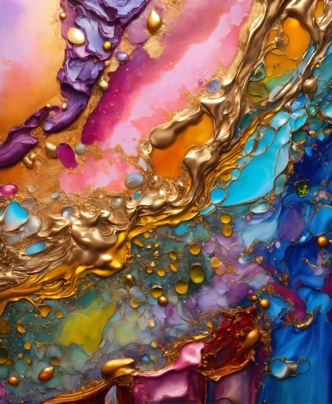 Free Video Loop Background, Liquid, Paint, Art Paint, Fluid, Organism