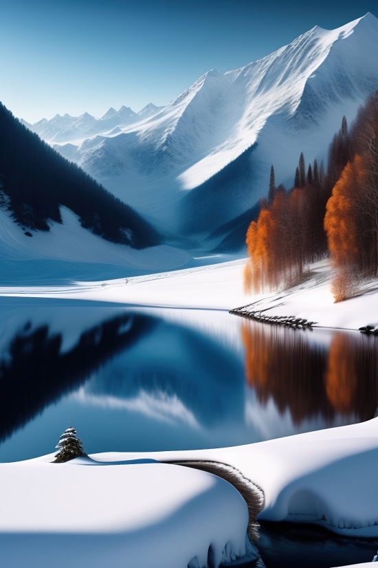 Gato Ai, Snow, Mountain, Landscape, Winter, Mountains
