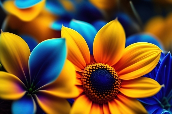 Generate Ai Images Free, Ia Images, Flower, Sunflower, Petal, Pollen