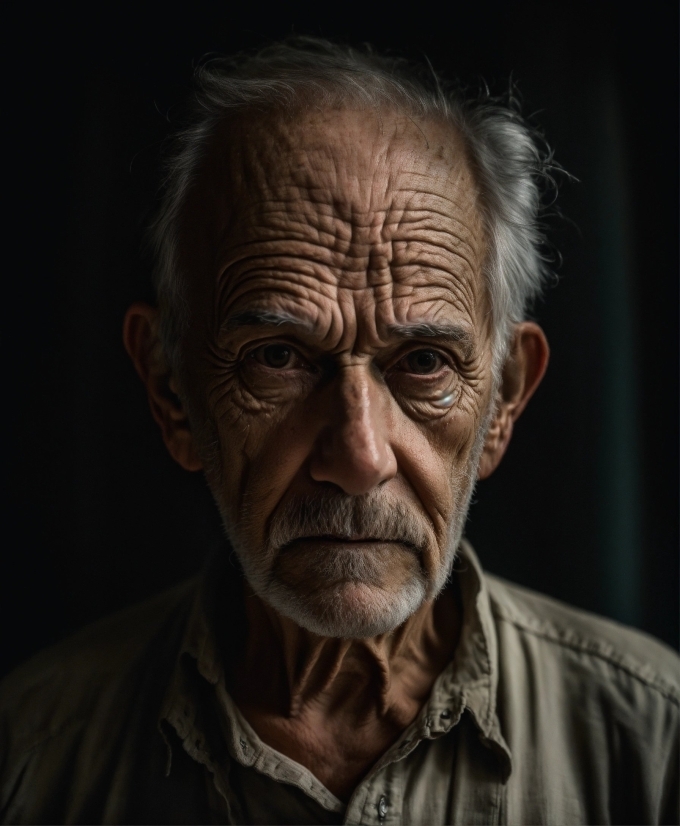 Grandfather, Senior, Man, Portrait, Face, Male