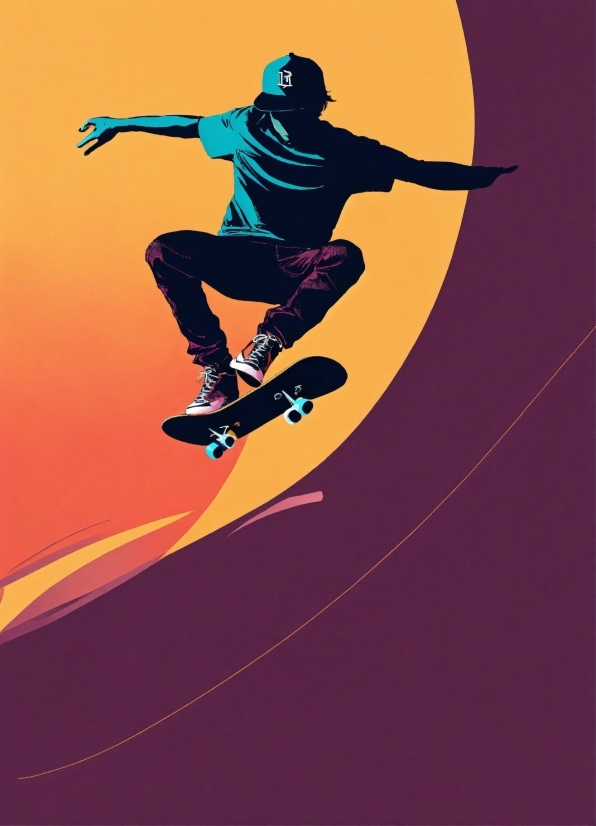 Hd Loops, Dance, Skate, Silhouette, Surfer, Art