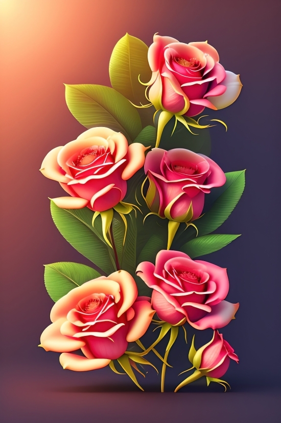 Image Maker Ai, Floral, Pink, Lily, Flower, Tulip